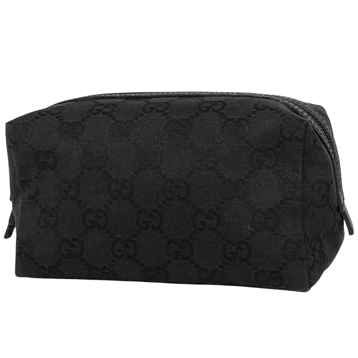 グッチ GUCCI GG柄 ポーチ 小物入れ メイク コスメ 化粧ポーチ GGキャンバス ブラック 29595 レディース 【中古】拍卖