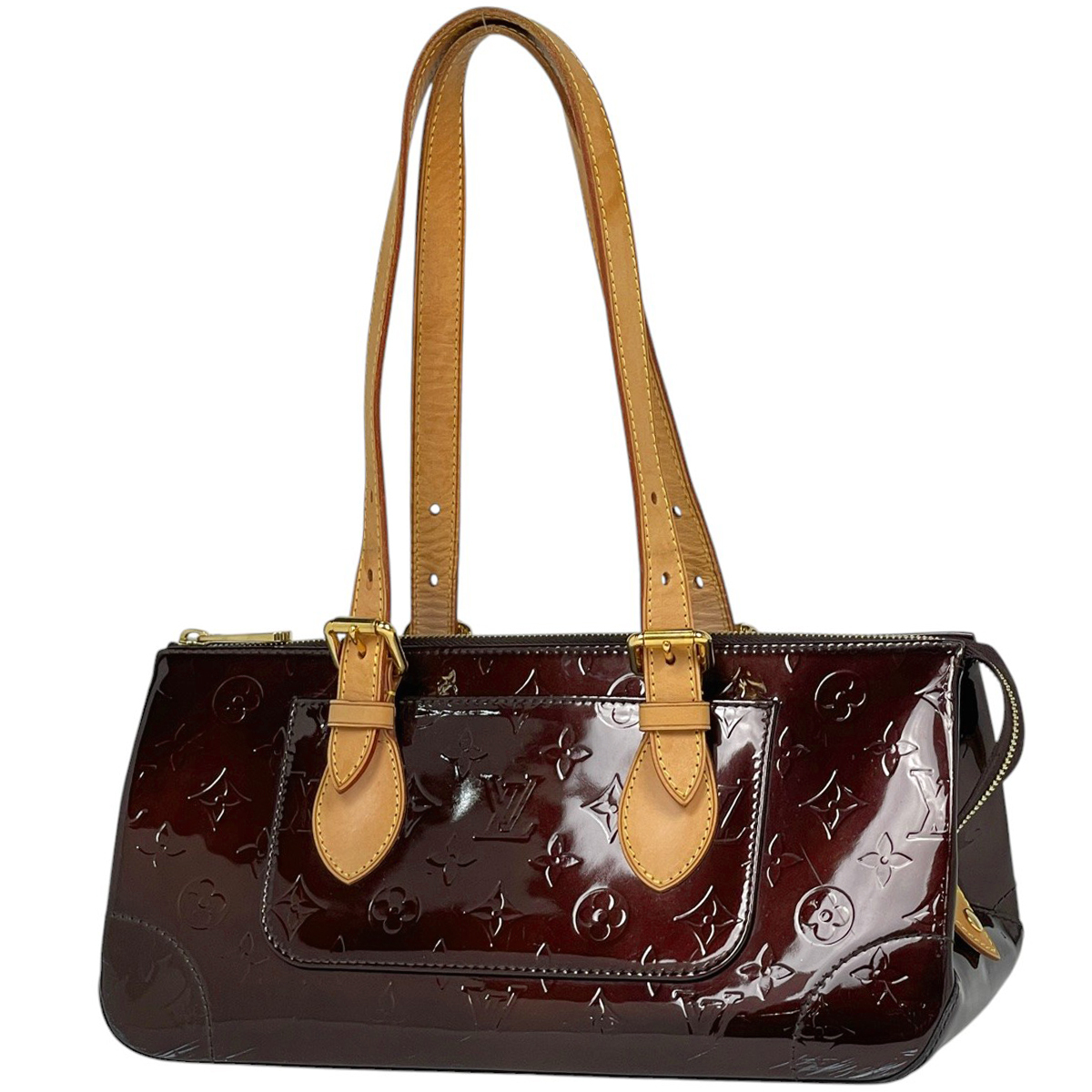 ルイ・ヴィトン Louis Vuitton ローズウッド アヴェニュー パテント ショルダーバッグ モノグラムヴェルニ アマラント M93510【中古】拍卖