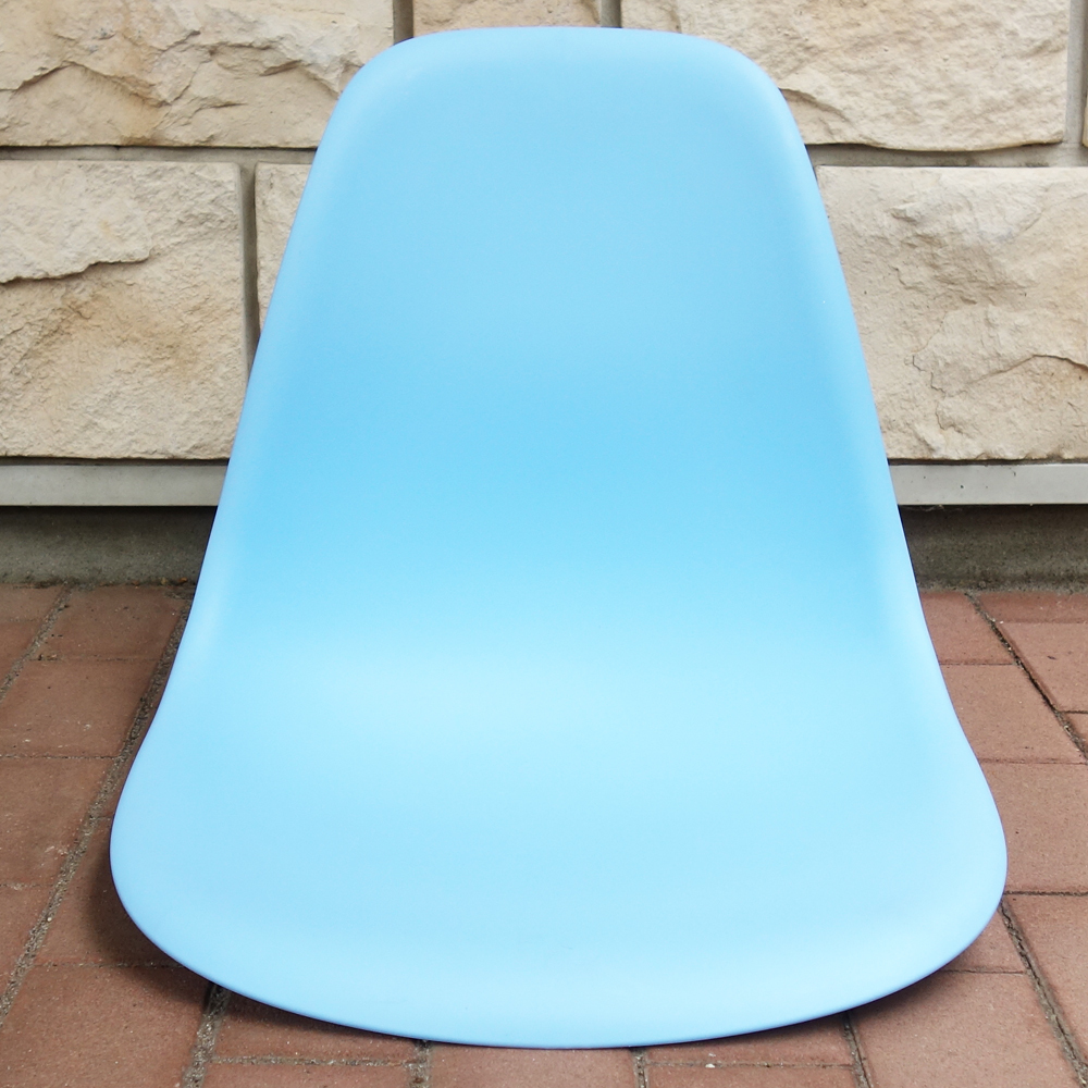 【未使用品】 イームズ シェルチェア 座面部品 椅子 Eames チェア イス DSWチェア Chair 家具 DSR ダイニング オフィスチェア スカイブルー拍卖