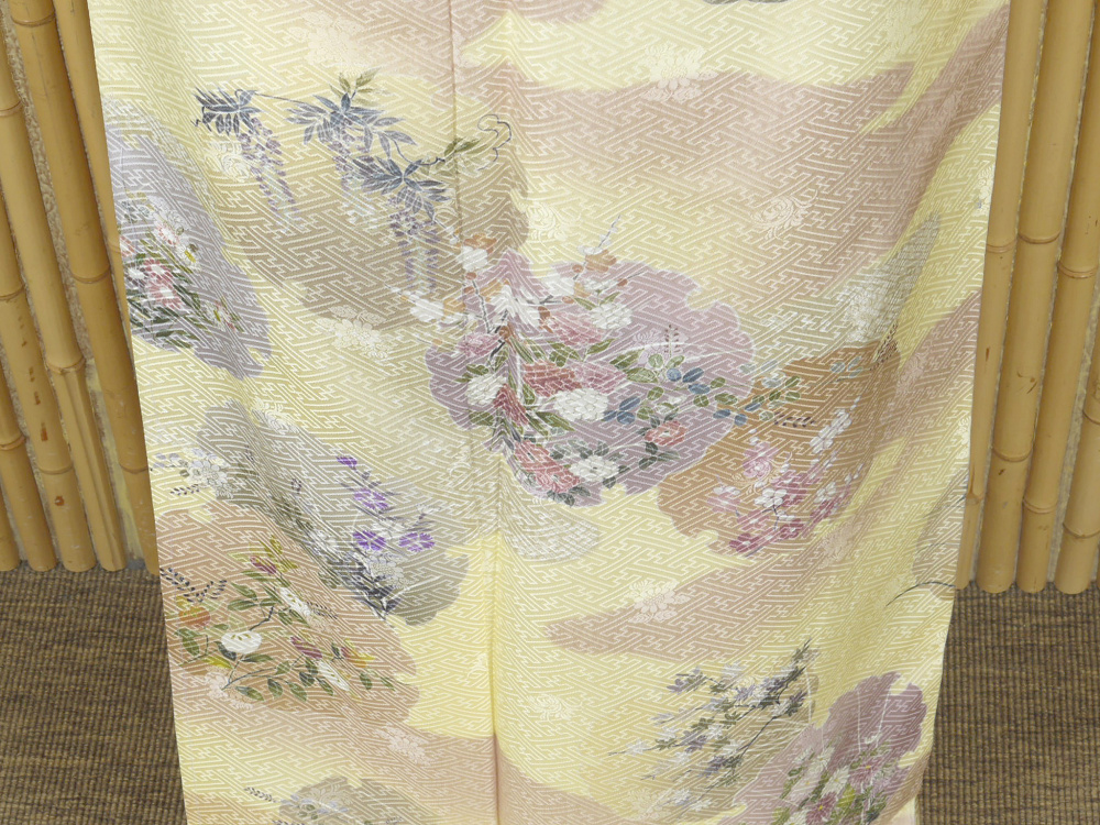 【京かんざし】t-733★訪問着 雪輪 新品仕立て上がり身丈172.5 cm裄丈69 cm★即決送料無料!拍卖