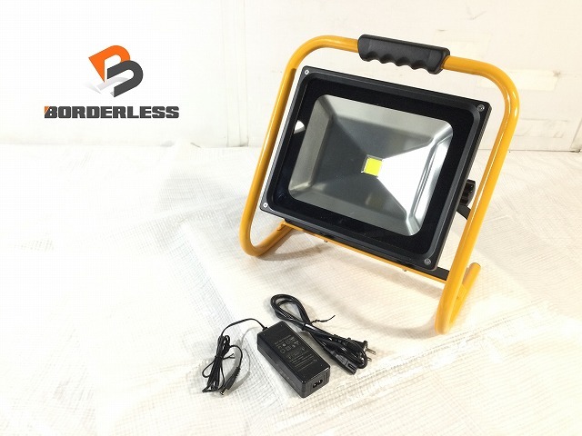 ☆未使用品☆NEXCELL 株式会社ネクセル 充電式LED投光器 GD-F050-Y 本体+ACアダプター 4000-4500ルーメン 三段調光 IP65 防水 101788拍卖