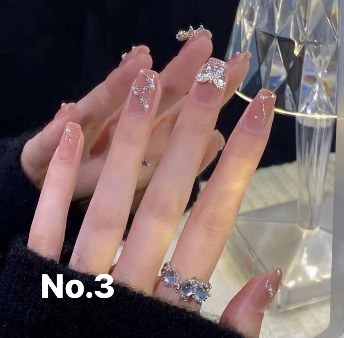 ネイルチップ つけ爪 ネイルアート ネイル デコネイル ワンカラーネイル No.3拍卖