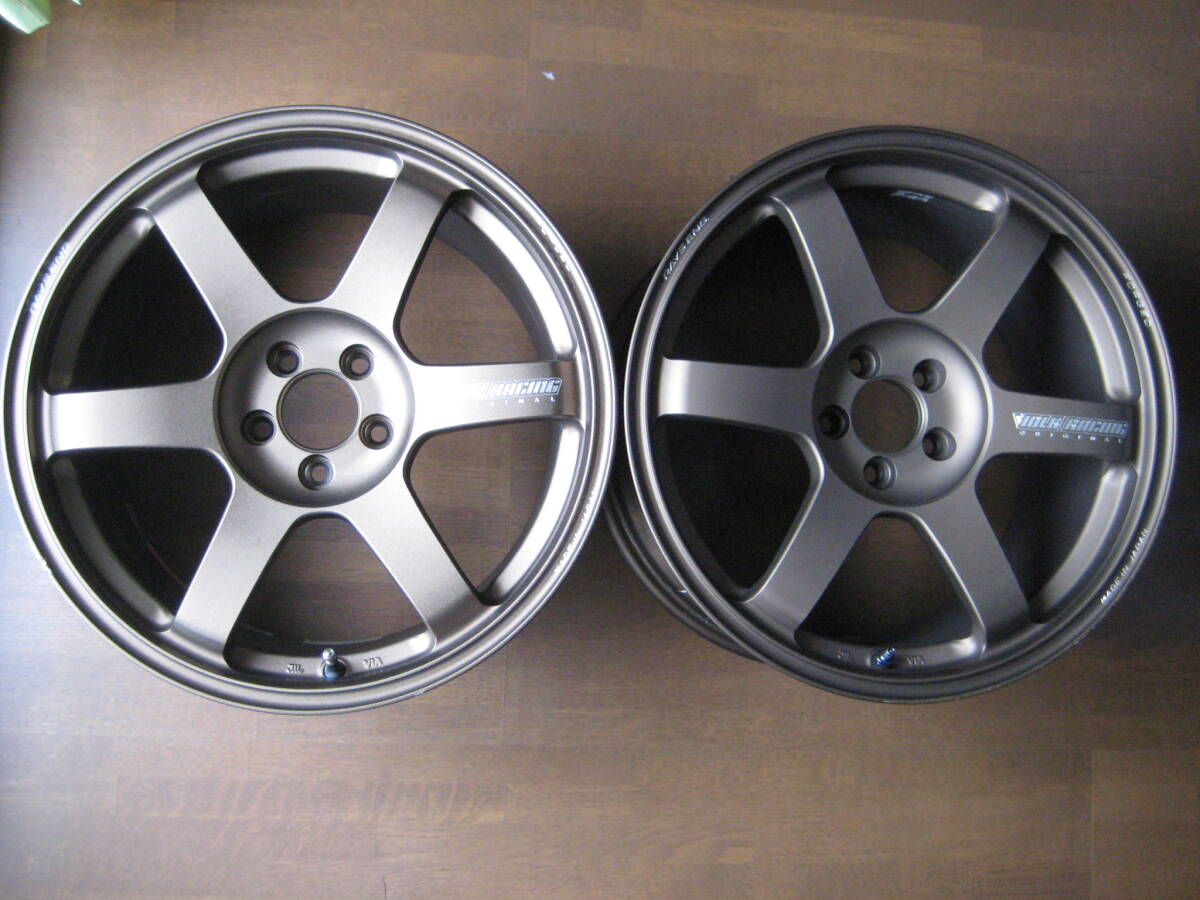 TE37 SAGA FACE-3 9J-17 +42 PCD100 5H 2本セット拍卖