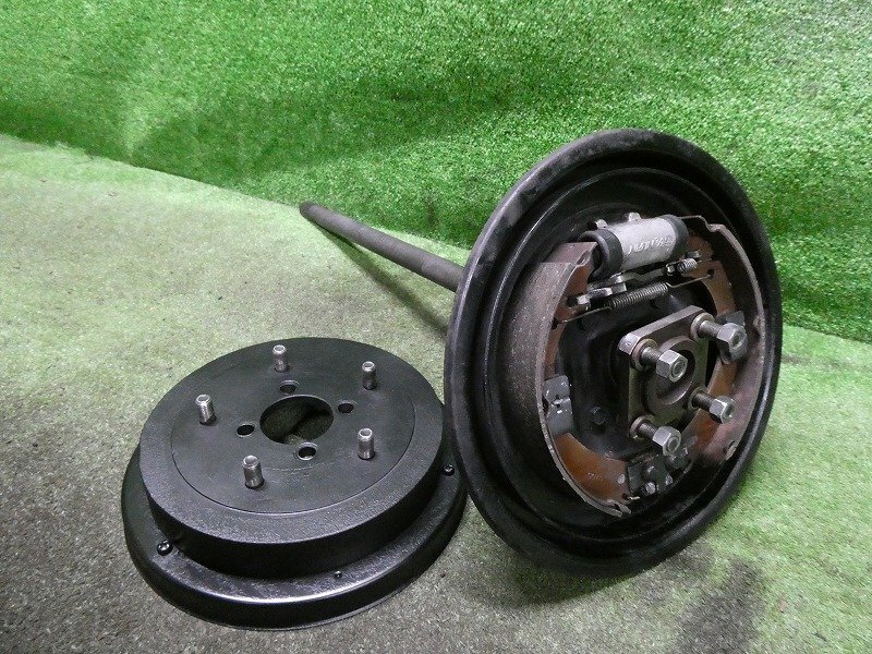【A66732】◇ジムニー JA11V 左 リアブレーキ ブレーキドラム Assy拍卖