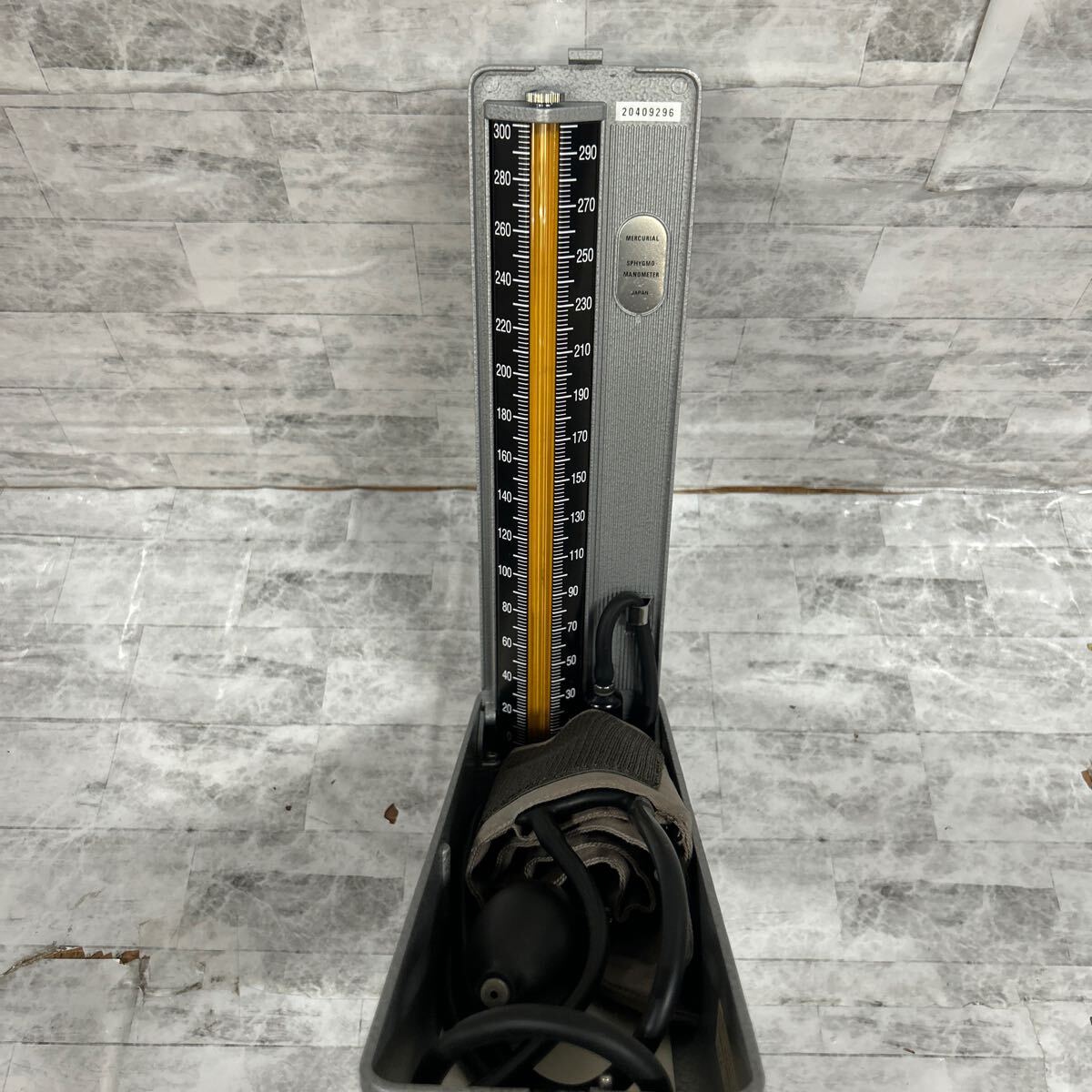 SKAM-876 ▲ 水銀血圧計 卓上型水銀血圧計 現状品 測定器 昭和 レトロ 手動式 健康器具拍卖