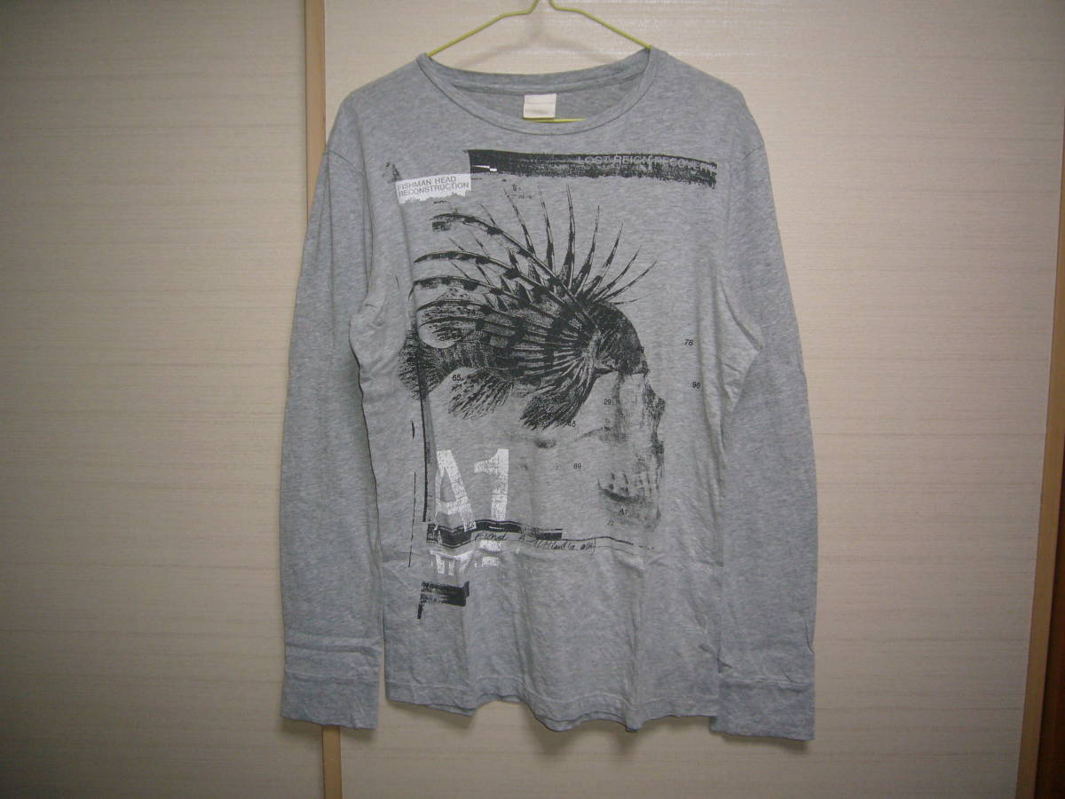 ディーゼル 長袖シャツ グレー Sサイズ拍卖