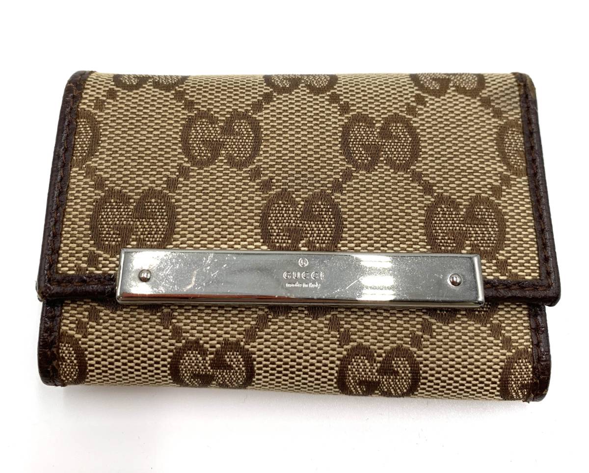 GUCCI グッチ 6連キーケース ブラウン拍卖