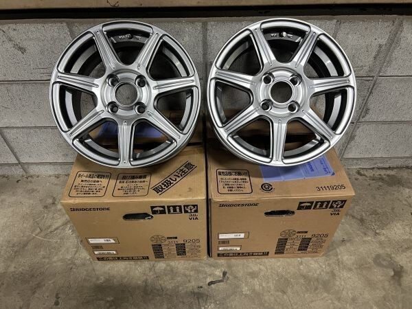 BRIDGESTONE ブリヂストン ZART R7 14インチアルミホイール 14×5.5J+45 100/4H 73Φ 4本Set拍卖