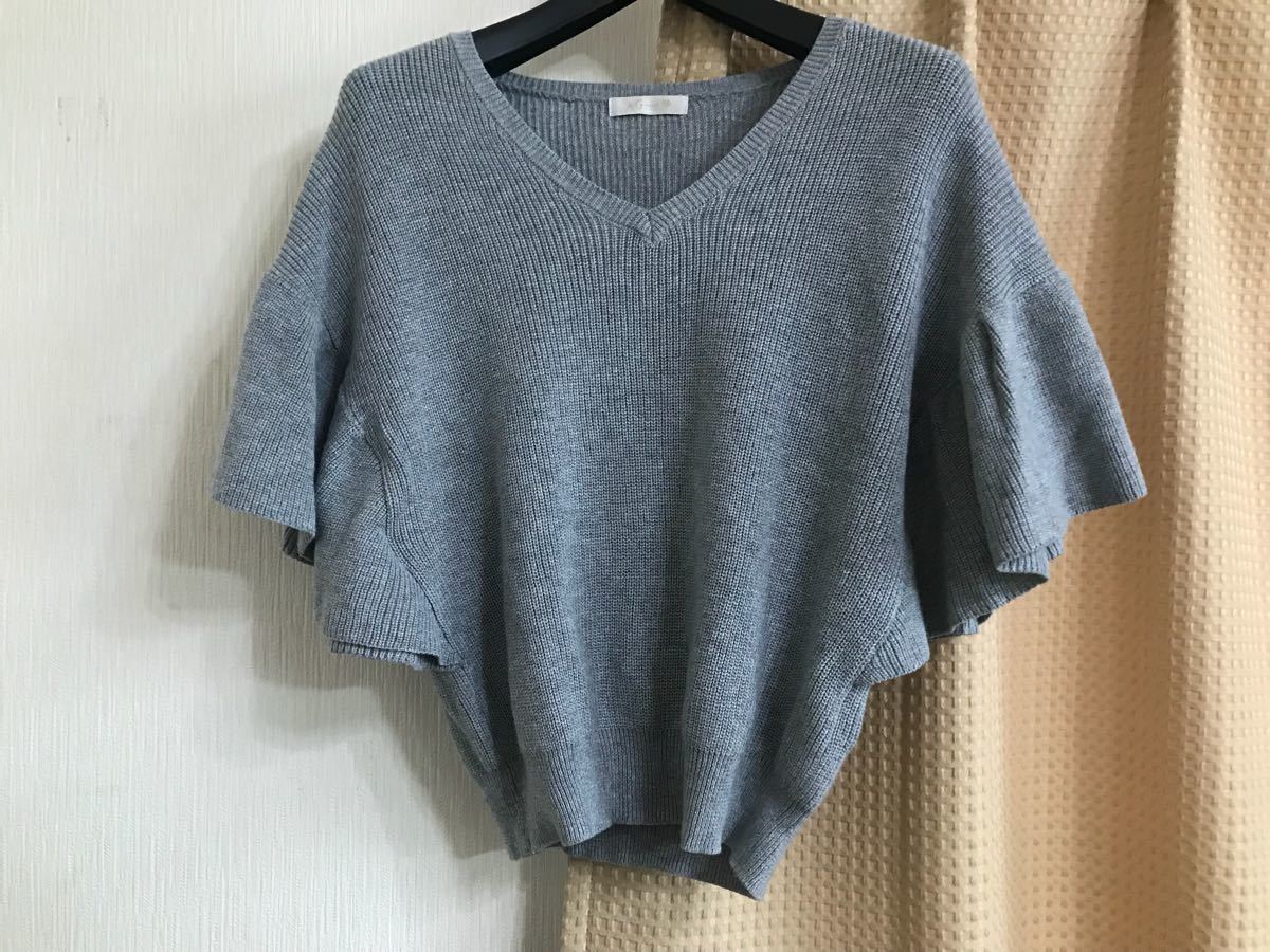 エージーバイアクアガール★グレーフリルセーター★M拍卖