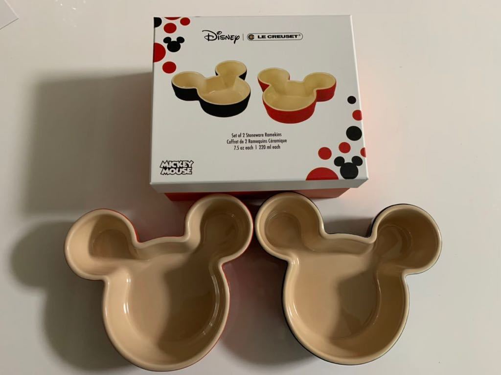 ル・クルーゼ ラムカン ミッキーマウス シャイニーブラック&アップル拍卖