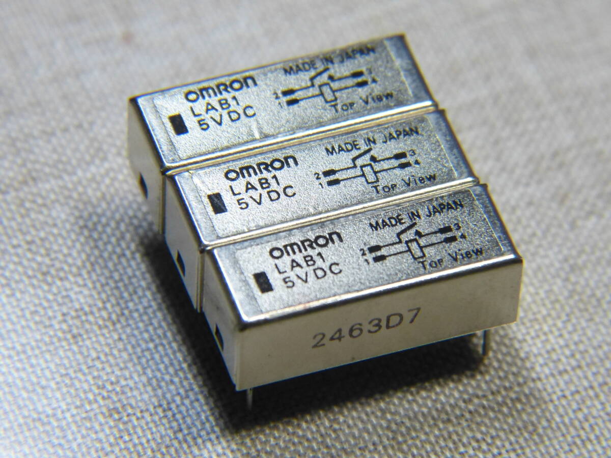 ★☆OMRON LAB1 DC5V、3個 基板用 未使用品☆★拍卖