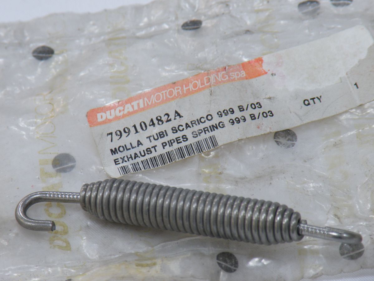 送料無料! 未使用品 79910482A ドゥカティ DUCATI 999 749 696 純正SPRING EXHAUST PIPE 1個入り RHA0069拍卖
