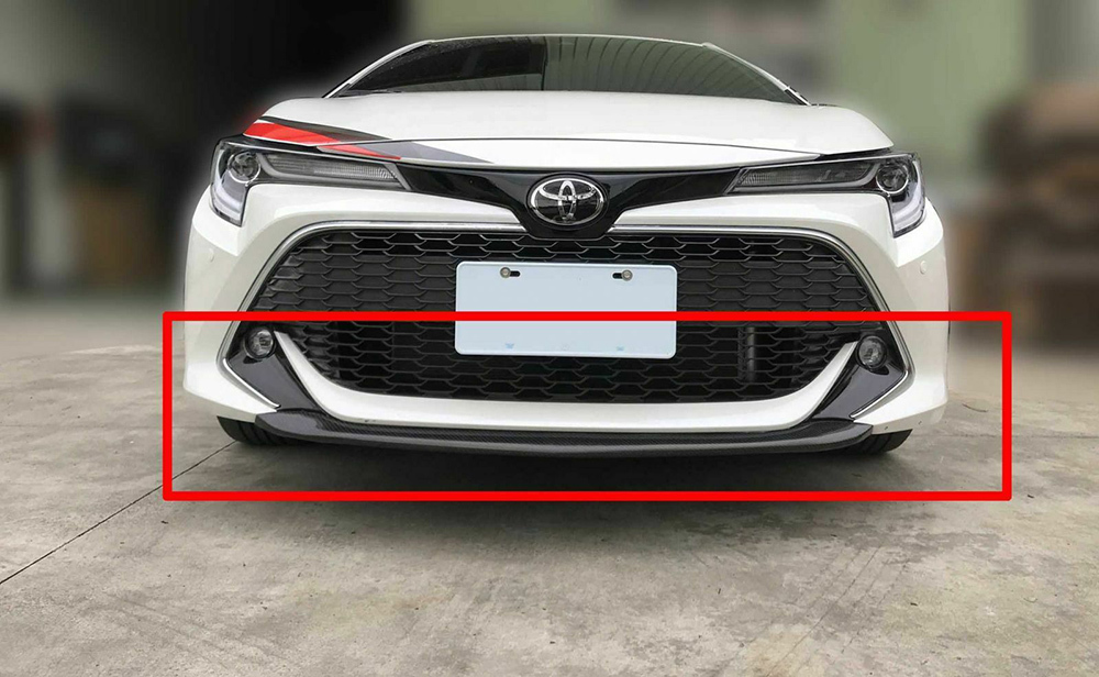 トヨタ カローラスポーツ NRE210H NRE214H ZWE211H 18/6~フロントスポイラーカバー 艶消黒 マットブラック 拍卖