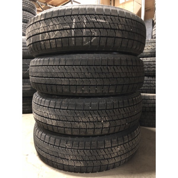 ★送料無料★ 165/60R15 2019年製 7~9分山 ブリヂストン BLIZZAK VRX2 4本/中古スタッドレスタイヤ(冬タイヤ) ハスラー N8814_B1拍卖