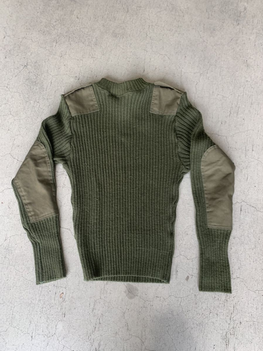 米軍 放出品 極美品 Mitts Nitts Inc Mens Olive Wool US Marine Corps Commando Sweater Military サイズ 34拍卖