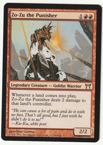 CHK 罰する者、ゾーズー/Zo-Zu the Punisher 英語1枚 2枚まで拍卖