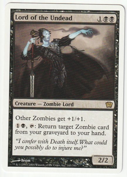 9th アンデッドの王/Lord of the Undead 英語1枚 3枚まで拍卖