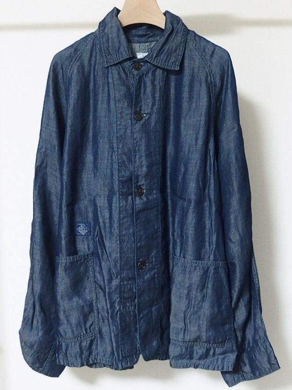 POST O'ALLS OVERALLS ポスト オーバーオールズ SB40 テンセル デニム カバーオール ジャケット M アメリカ製拍卖