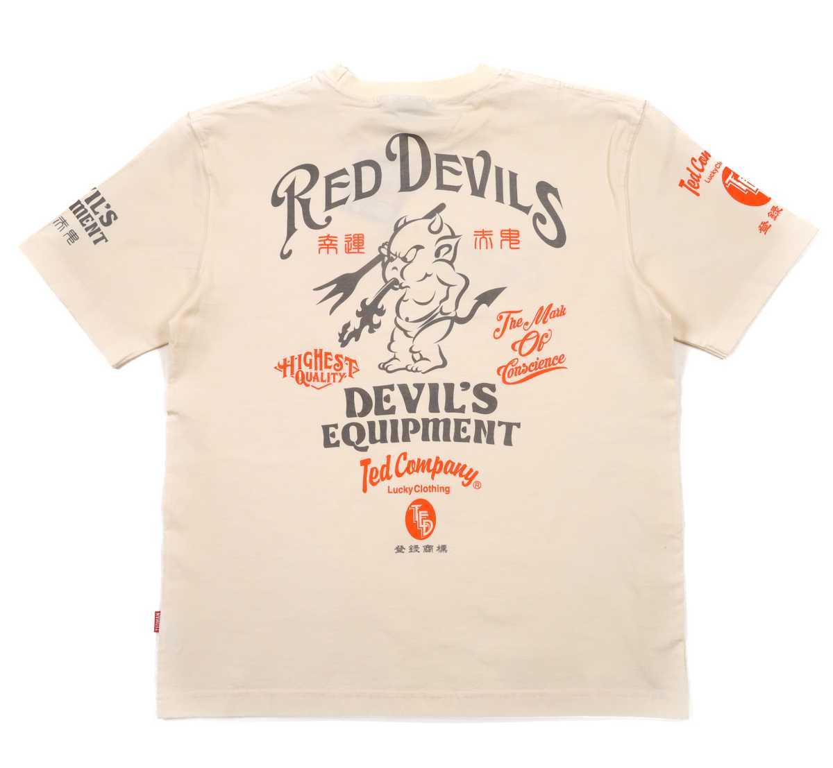 テッドマン/Tシャツ/白/M/tdss-488/エフ商会/カミナリモータース拍卖