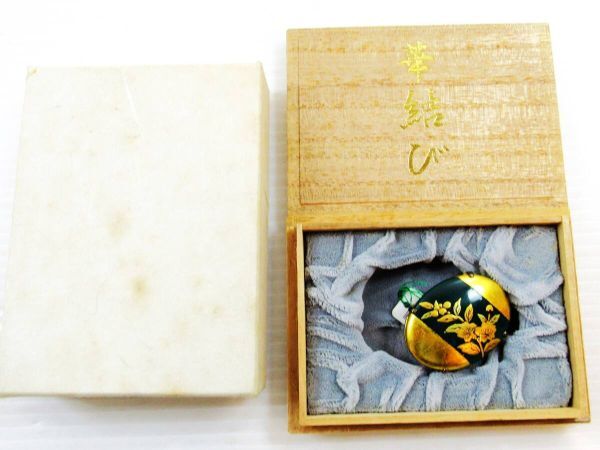 華結び 帯留め Silver 925 箱付 メッキ サイズW約4cm H約3cm kd拍卖