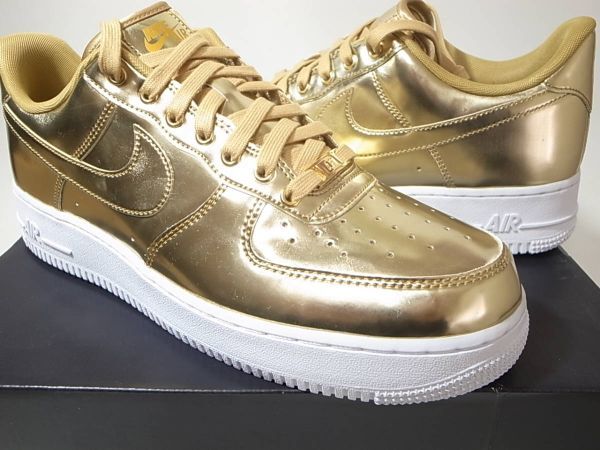 【送料無料】NIKE W AIR FORCE 1 SP METALLIC GOLD/CLUB GOLD-WHITEメタリックゴールド金白エアフォースCQ6566-700メンズUS10.5/28.5cm新品拍卖