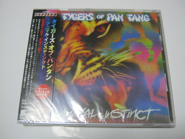 TYGERS OF PAN TAN タイガース・オブ・パンタン / ANIMAL INSTINCT アニマル・インスティンクト レア 帯付CD 未開封 ボーナストラック3曲 拍卖