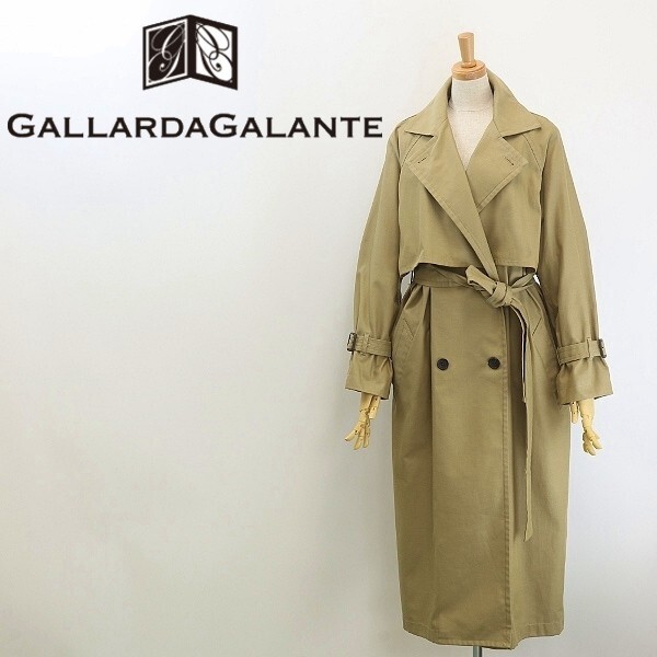 ◆GALLARDAGALANTE ガリャルダガランテ オーバーシルエット スプリング トレンチ コート ベージュ F拍卖