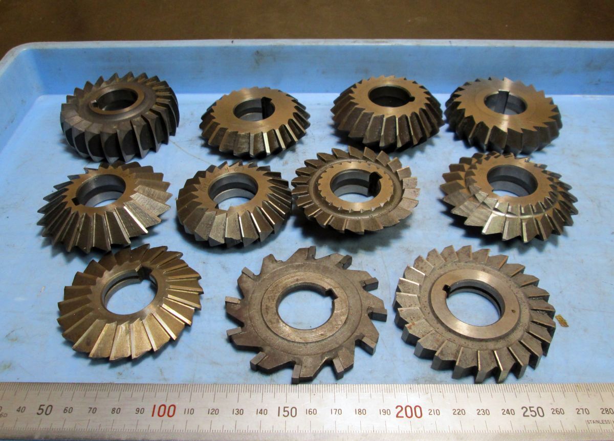 FB994 丸25.4 Wアングルサイドカッター アングルカッター サイドカッター 加工品 ジャンク品等 一山 中古拍卖