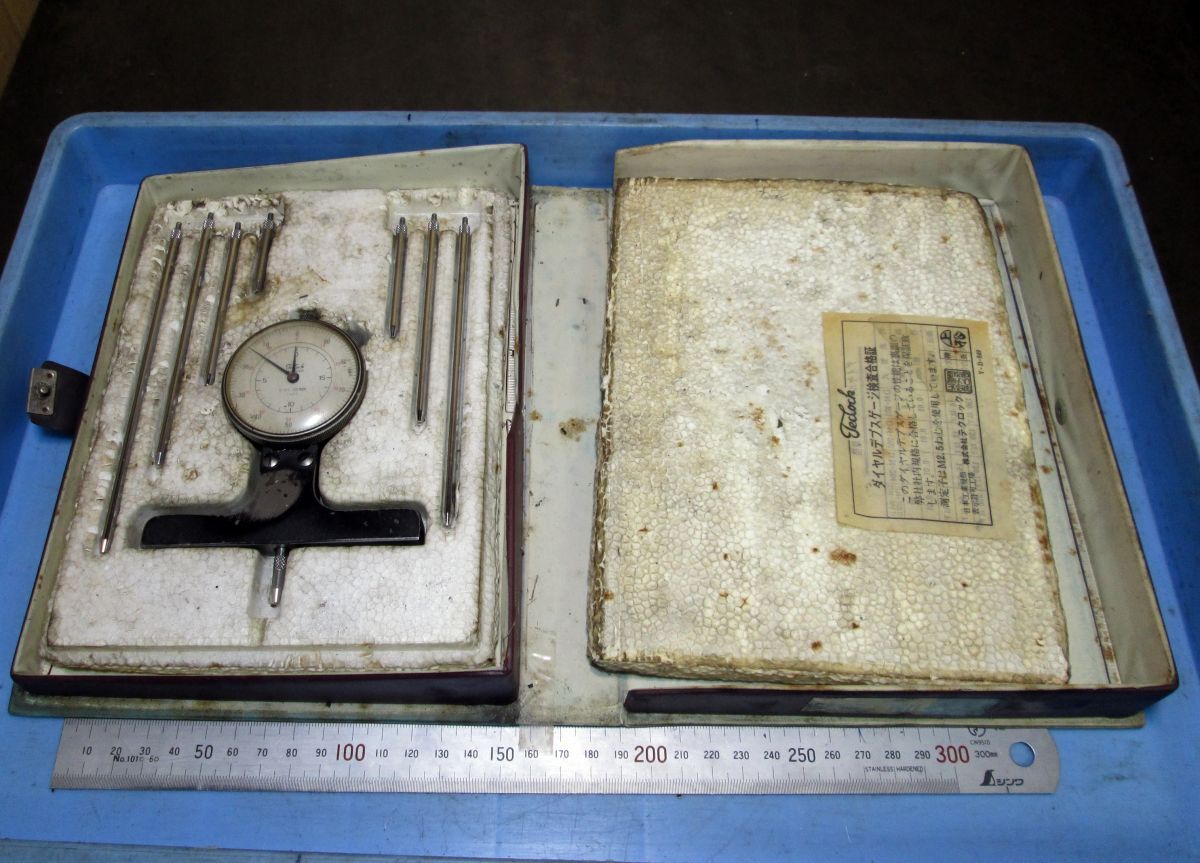 G702 ダイアルディプスゲージ 替えロッド式 TECLOCK DM202D 0-150mm 中古拍卖