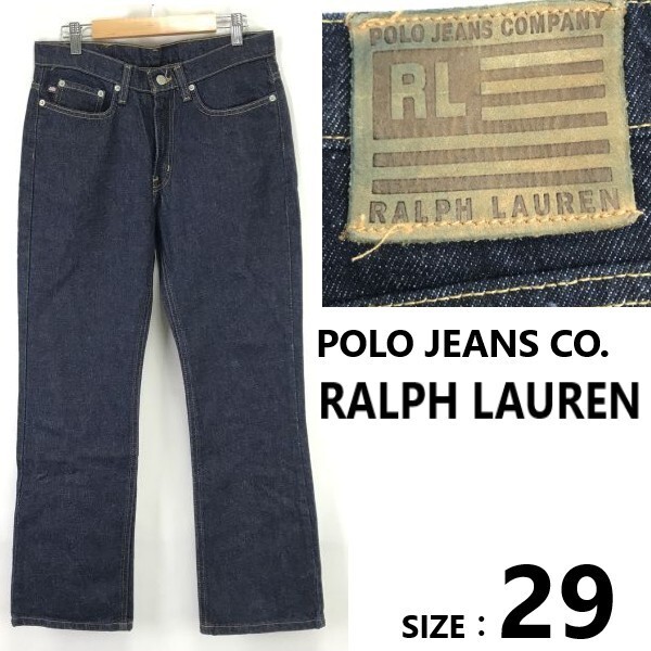POLO JEANS CO.RALPH LAUREN/ラルフローレン★デニムパンツ/ジーンズ【W29/股下76cm/ブルーインディゴ】ズボン/Pants/Trouser◆QBH993拍卖