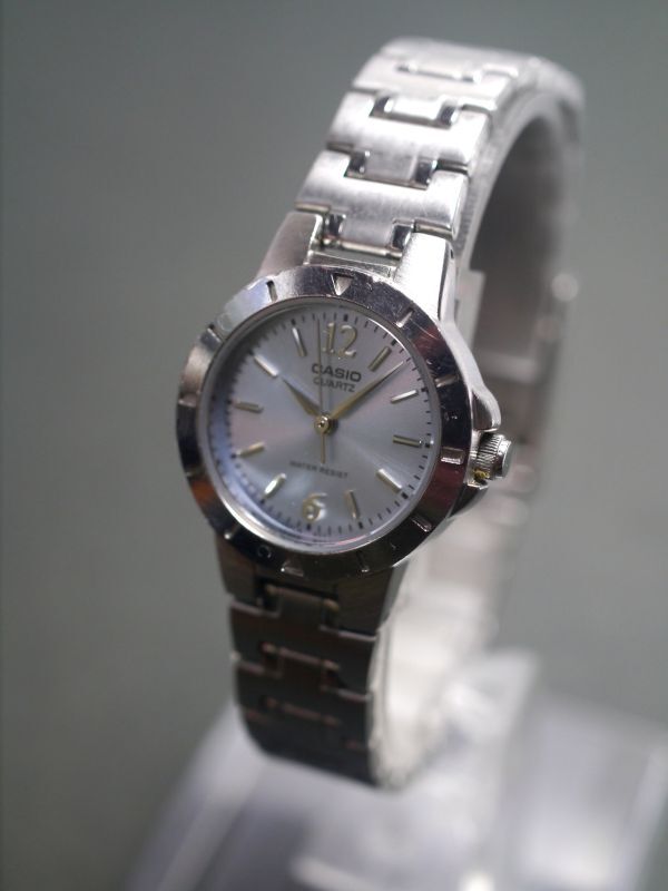 カシオ CASIO クォーツ 3針 純正ベルト LTP-1177 女性用 レディース 腕時計 aa520 稼働品拍卖
