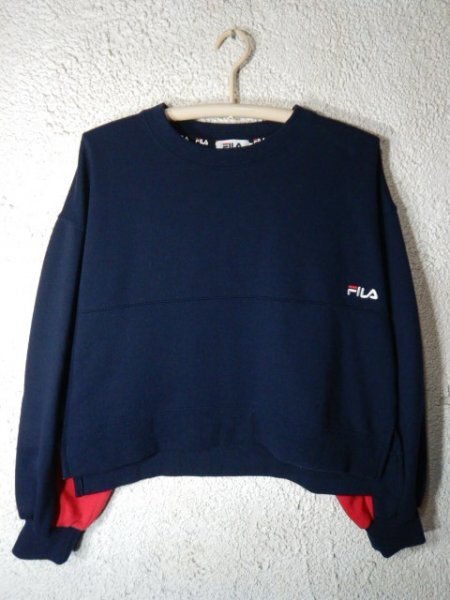 to7538 FILA フィラ レディース プルオーバー スウェット トレーナー 人気拍卖