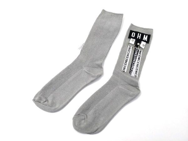 OHM リングタグ ソックス レディース グレー拍卖