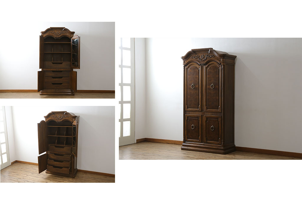 R-058848中古 美品 希少モデル DREXEL HERITAGE(ドレクセルヘリテイジ) Cameo Classics(キャメオクラシックス) キャビネット(収納棚、戸棚)拍卖