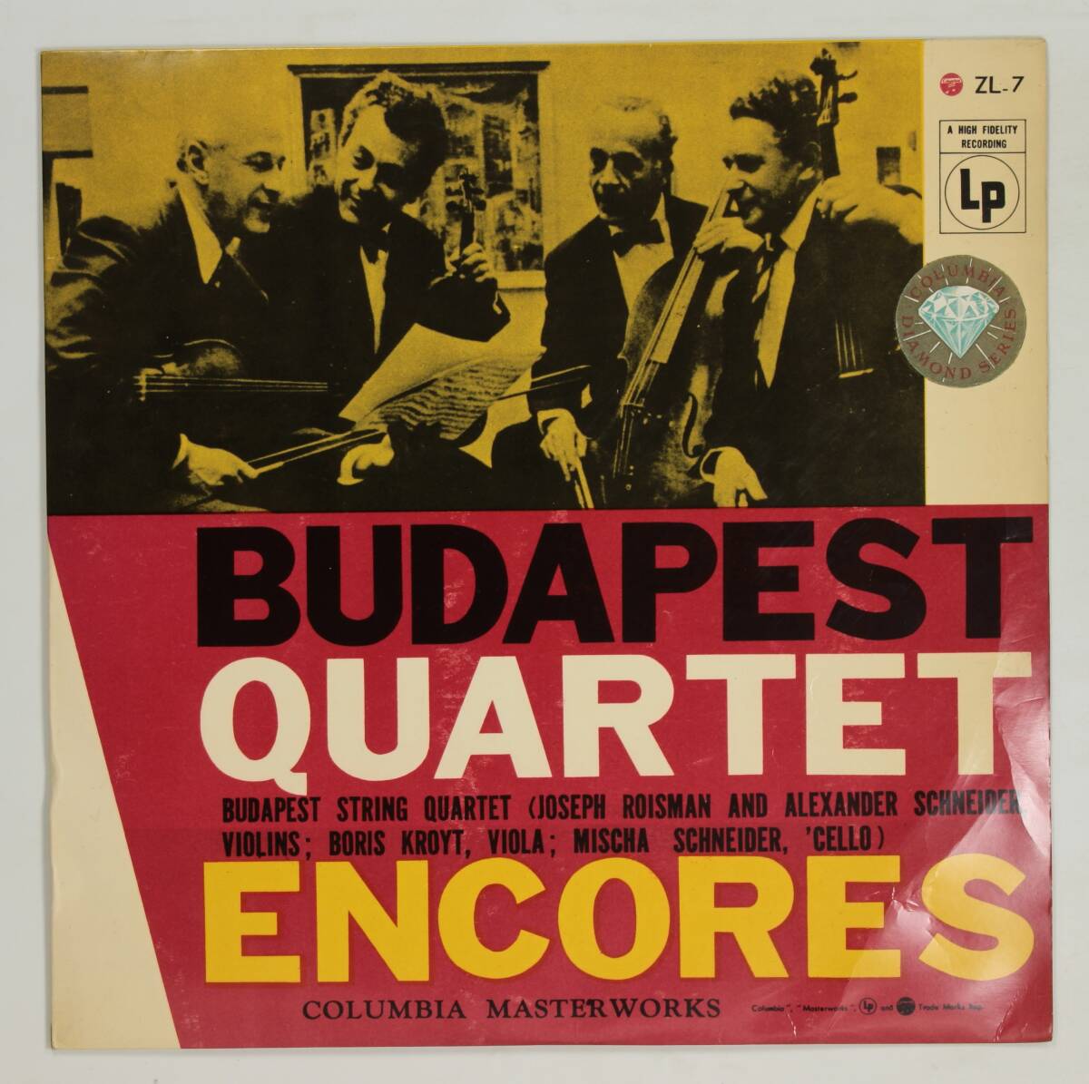 【国内初期盤10吋】ブダペストSQ/ブタペスト・アンコール(並良品,FLAT)拍卖