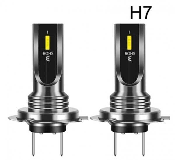 トラック専用設計 H7 LED ライト フォグランプ 2個セット CSPチップ ショート ファンレス仕様 ホワイト 12V 24V デコトラ拍卖