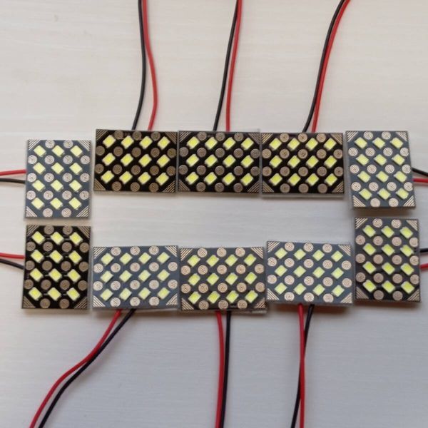 超爆光! SMD LED ルームランプ 10個セット 3種ソケット付き ホワイト /s12拍卖