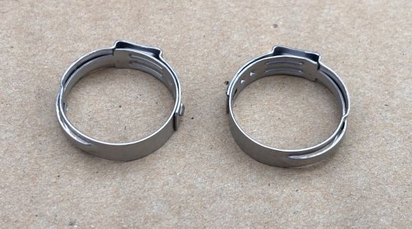 BMW E36 純正品 32111131345 パワーステアリング ホースクランプ 2個 E32 E34 3シリーズ 318i 318is 318ti 328i 325i 323i 320i拍卖