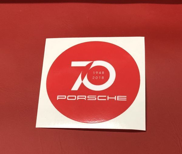 ポルシェ 911 70周年記念 ラウンド ステッカー 1948年 2018年 70th Porsche 911 996 997 991 992 718 356 930 964 993 (Pr-70Le7a拍卖