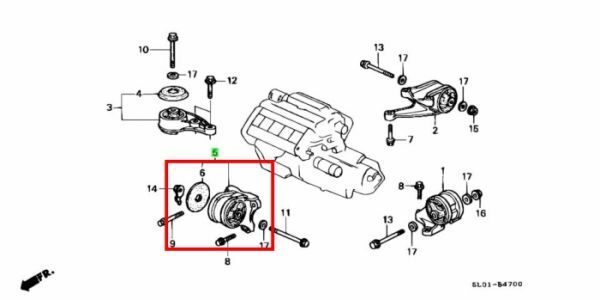 ★新品★ ホンダ純正 HONDA NSX NA1 NA2 ベースグレード用 MT用 エンジンマウント フロント側拍卖