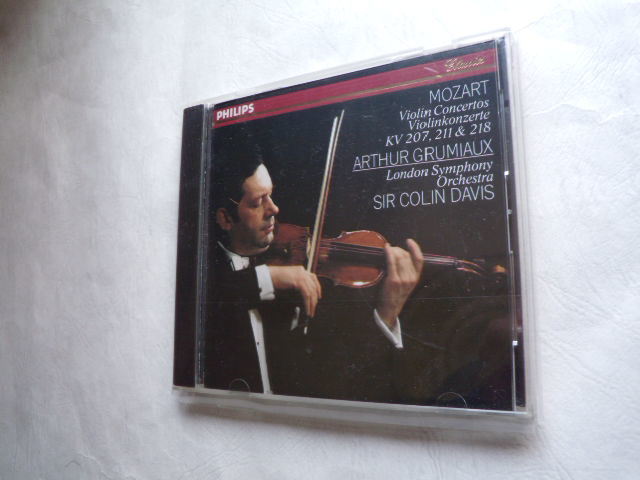 CD国内盤 ◇ モーツァルト:ヴァイオリン協奏曲第1番、2番、4番 ◇ アルテュール・グリュミオー拍卖