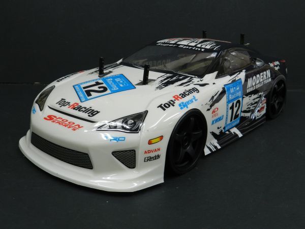 ☆スペアボディー付☆ 2.4GHz 1/10 ドリフトラジコンカー Lexus レクサス LFA タイプ【ターボ機能付き・塗装済み完成品・フルセット】拍卖