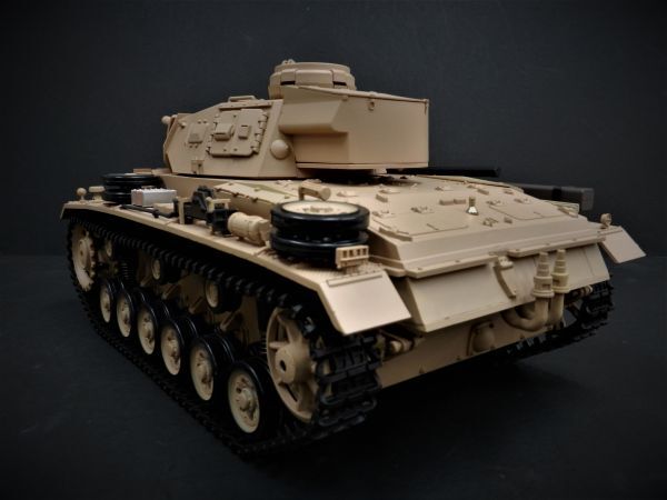 【Ver.7.0・赤外線ユニット・BB弾発射・サウンド・発煙仕様 2.4GHz】 Heng Long 2.4GHz 1/16 戦車ラジコン III号 H型 German PanzerIII-H拍卖