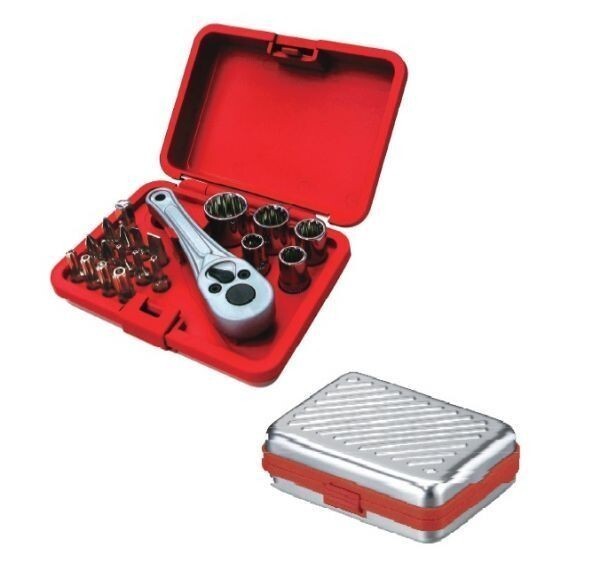 trad ソケット&ビットセット 20PCS LT-20 アルミ軽量ケース付き ※820041拍卖