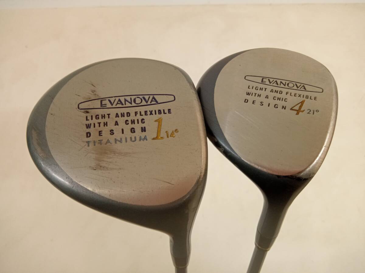 ★即決!★mizuno/ミズノ★レディース右打ち用ドライバー・フェアウェイウッド2本セット/1W・4W★EVANOVA★L★14/21°★#70406MW_PINK★拍卖