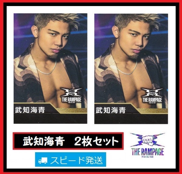 武知海青 THE RAMPAGE from EXILE TRIBE ローソン スピードくじ フォトカード 2枚 セット ランページ拍卖