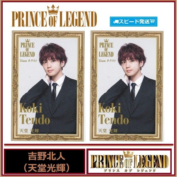吉野北人 (天堂光輝) プリンス オブ レジェンド PRINCE OF LEGEND スピードくじ フォトカード 2枚セット ローソン EXILE拍卖