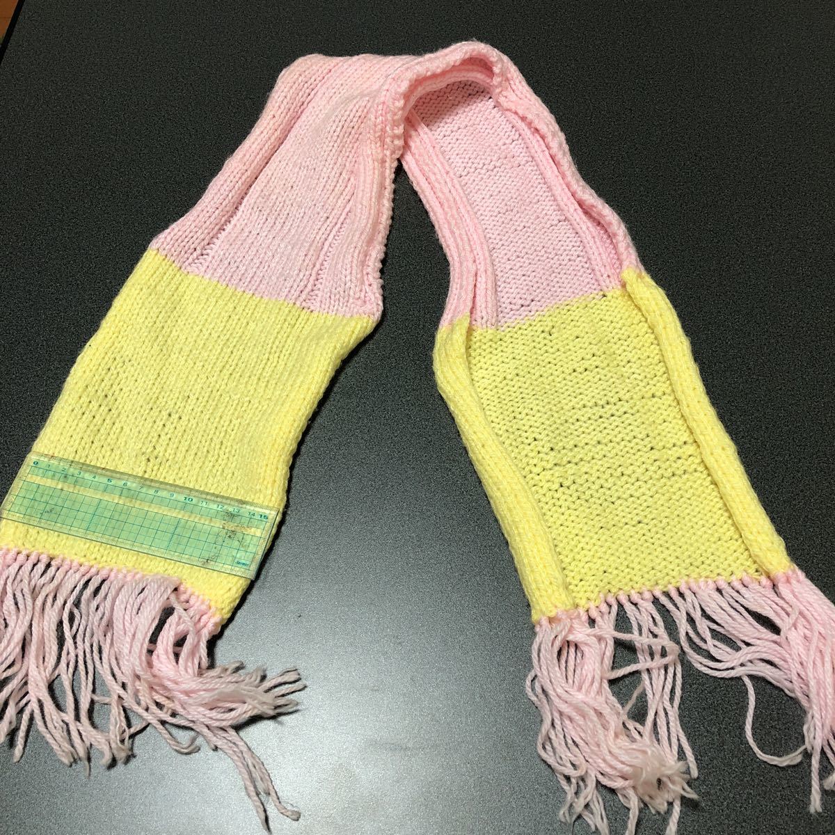 女児 手作りマフラー ハンドメイド拍卖