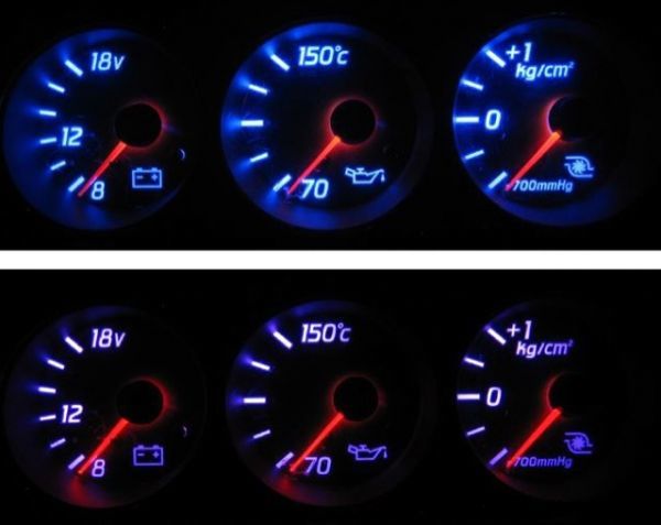 ER34/HR34スカイライン 3連メーターLED照明セット! ピンク拍卖