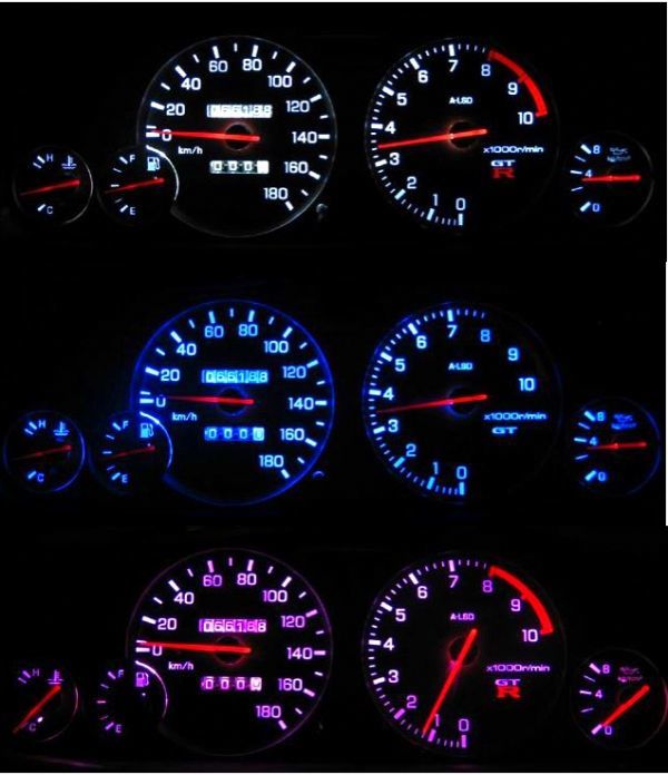 BCNR33 (GT-R) メーターパネルLED照明!ピンク拍卖